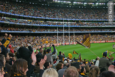 Fans im MCG-Stadion